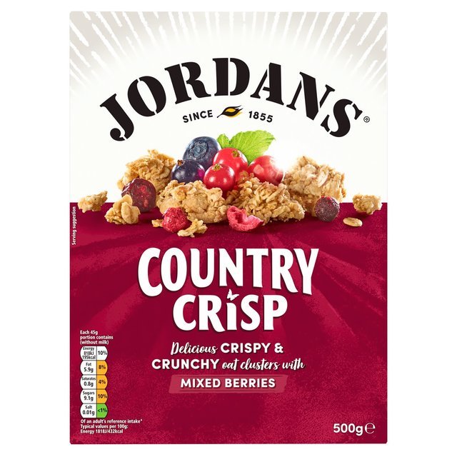 Jordans Super Berry Country Crisp Cereal Food Cupboard M&S Default Title  