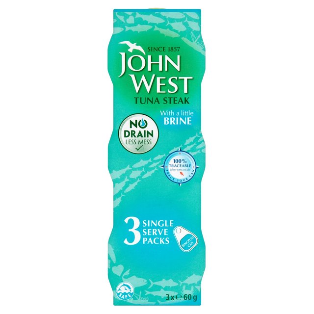 John West No Drain Tuna Steaks in Brine Canned & Packaged Food M&S   