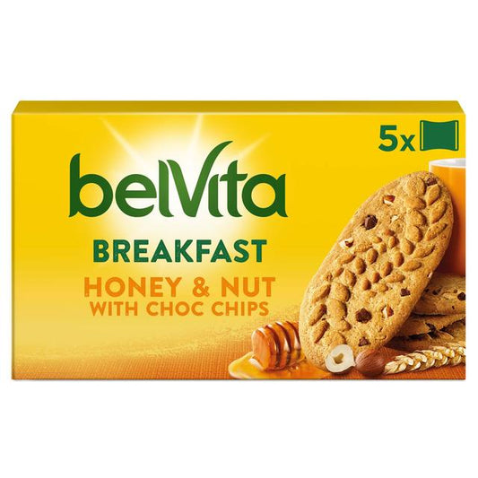Belvita Honey & Nuts Choc Chips Breakfast Biscuits Biscuits, Crackers & Bread M&S Title  