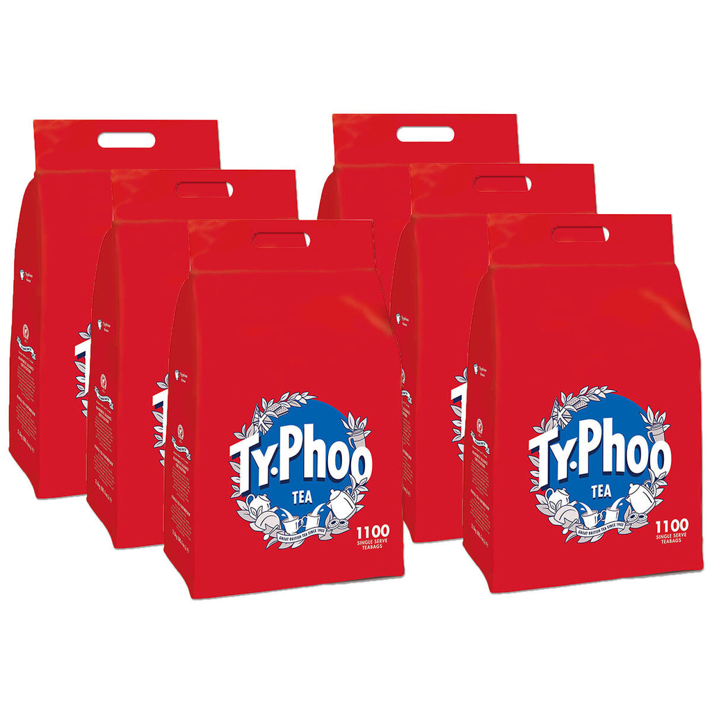 Typhoo Tea Bags, 6 x 1100 Pack