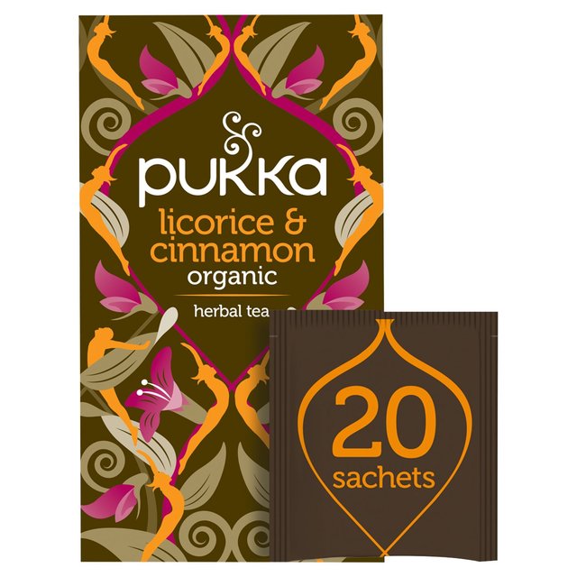 Pukka Organic Licorice & Cinnamon Tea Bags Tea M&S Default Title  