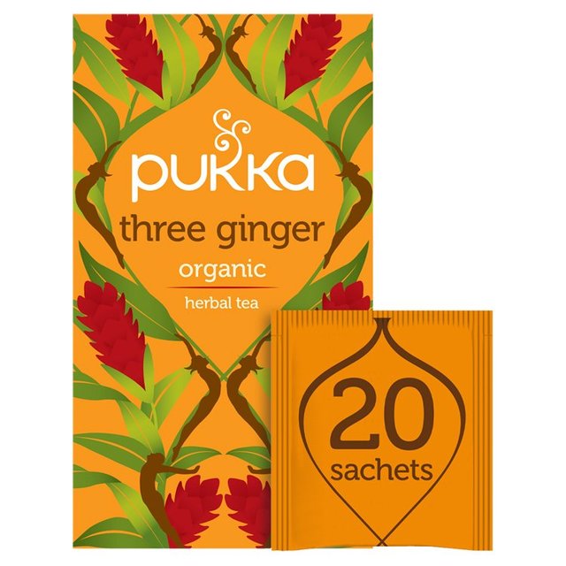 Pukka Organic Three Ginger Tea Bags