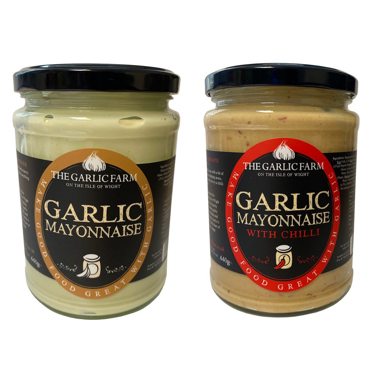 The Garlic Farm Mayonnaise Duo, 2 x 440g Mayonnaise Costco UK   