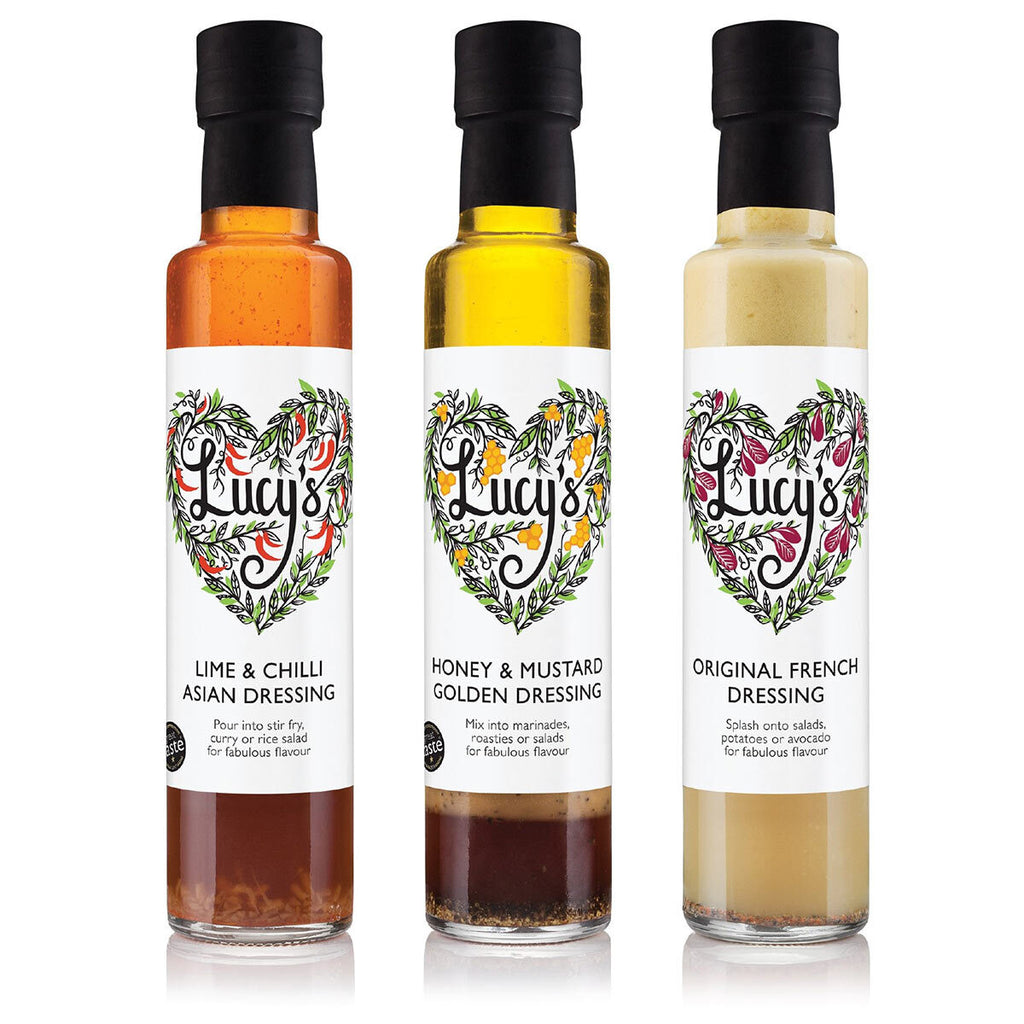 Lucy's Trio of Dressings, 3 x 250ml