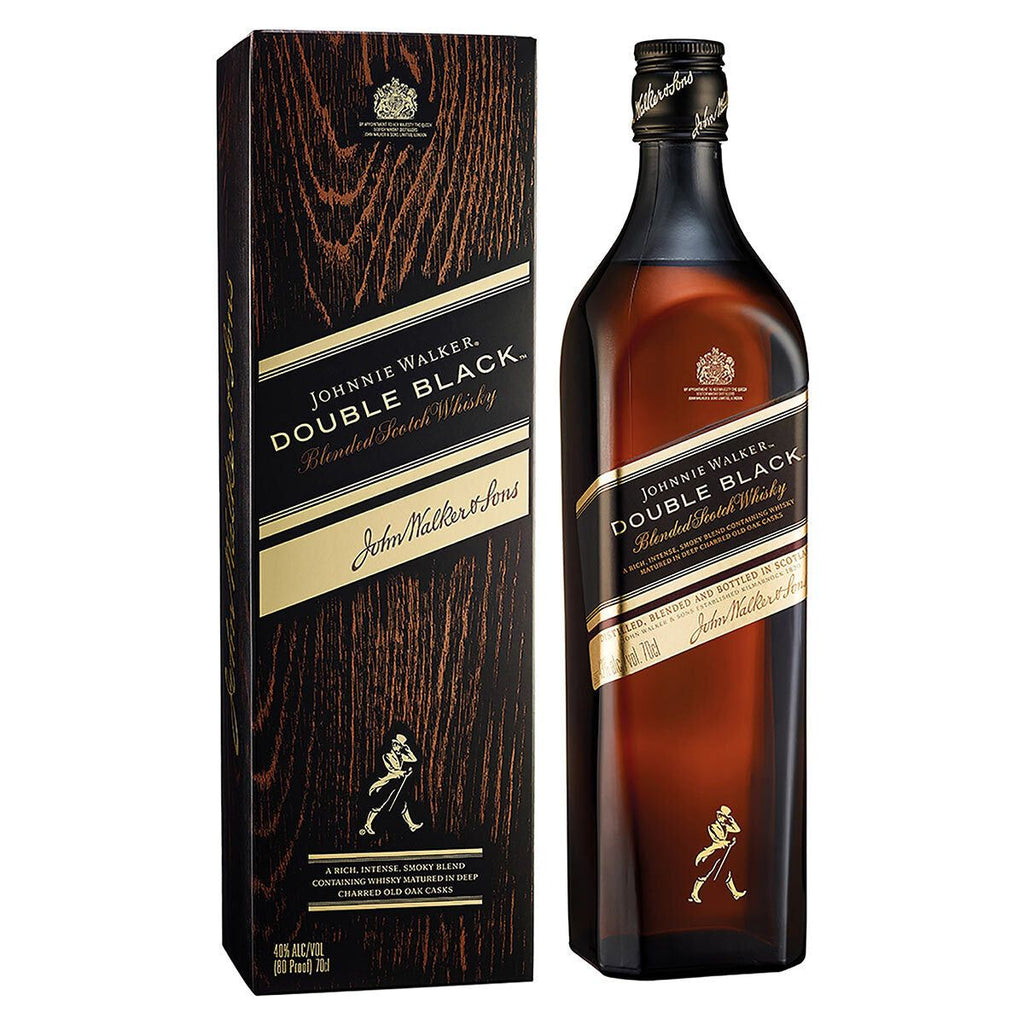 Johnnie Walker Double Black Label Blended Scotch Whisky, 70cl