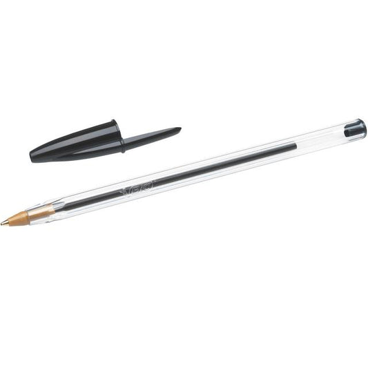 BIC Cristal Original Ballpoint Pens Assorted Pouch of 4 Desk Storage & Filing M&S   
