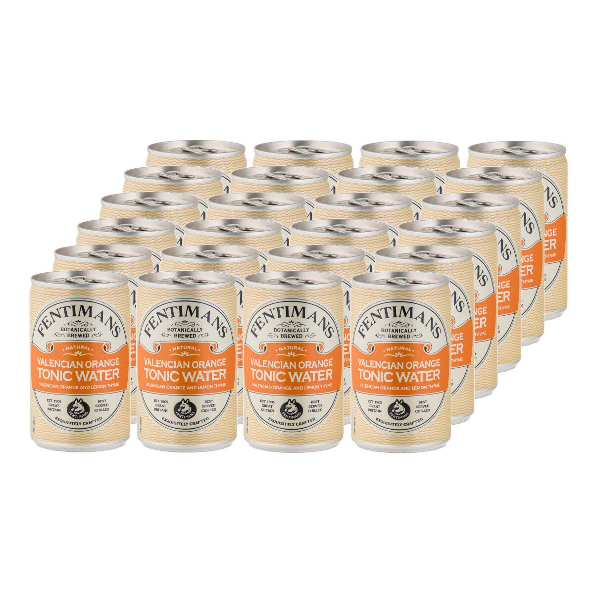 Fentimans Valencian Orange Tonic Water, 24 x 150ml Tonic Water Costco UK orange  