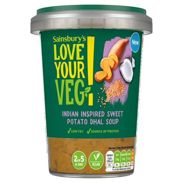 Love Your Veg! Indian Inspired Sweet Potato Dhal Soup 600g