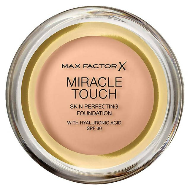 Max Factor Miracle Touch Foundation with Hyaluronic Acid 43 Golden Ivory 11.5g Foundation Sainsburys   