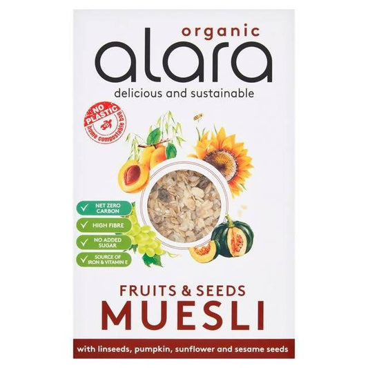 Alara Fruits & Seeds Muesli, Organic 650g - McGrocer