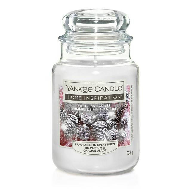 Yankee Large Jar White Pine Cones Aircare Sainsburys   