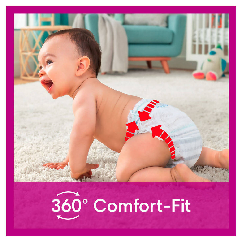 Pampers Active Fit Nappy Pants Size 5, 2 x 68 Pack