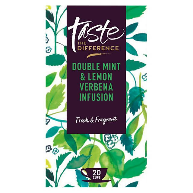 Sainsbury's Double Mint & Lemon Verbena Infusion Tea Bags, Taste the Difference x20 36g