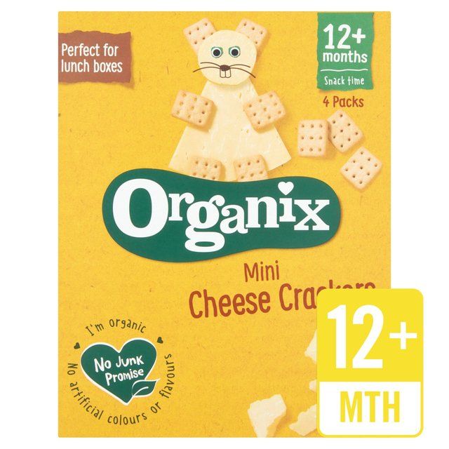 Organix Mini Organic Cheese Crackers, 12 mths+