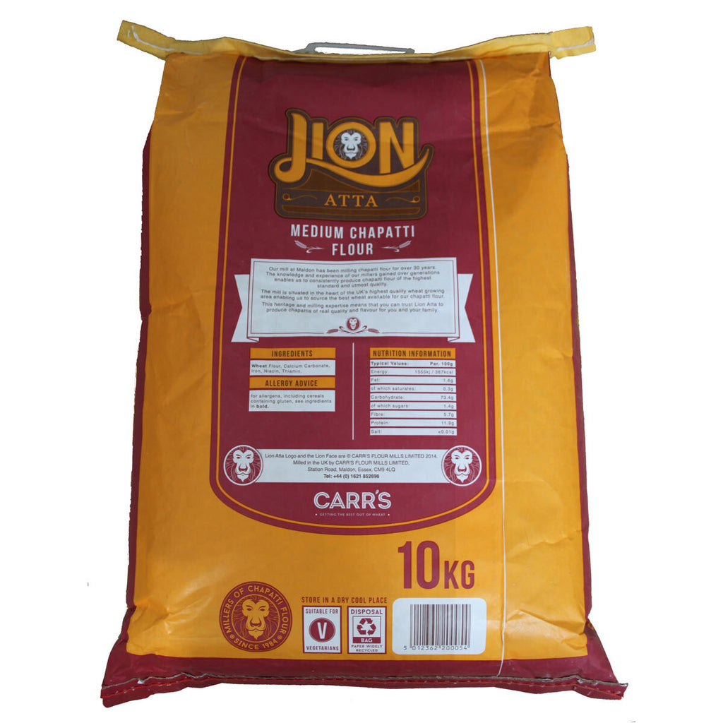 Lion Atta Medium Chapatti Flour, 10kg