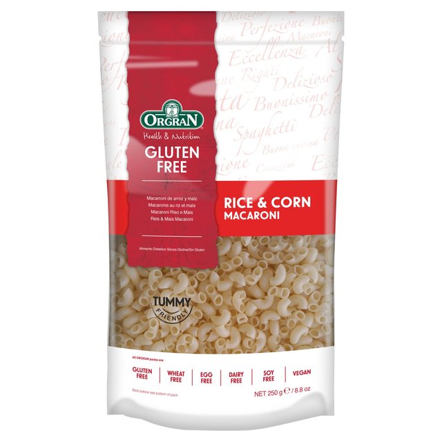 Orgran Gluten Free Rice & Corn Pasta Macaroni Free from M&S Default Title  