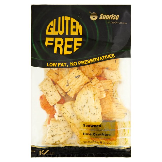 Sunrise Gluten Free Rice Crackers Regular Seaweed