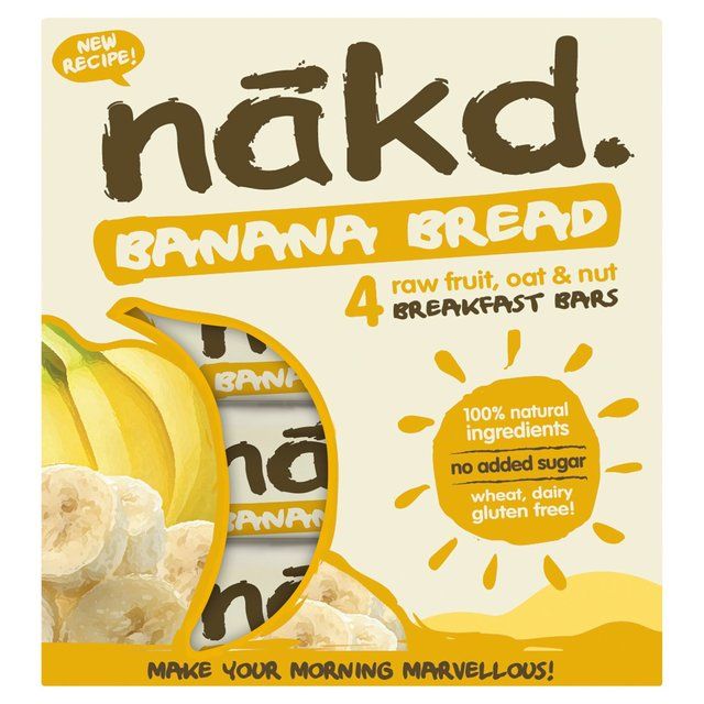 Nakd Banana Bread Fruit, Nut & Oat Bars Food Cupboard M&S   