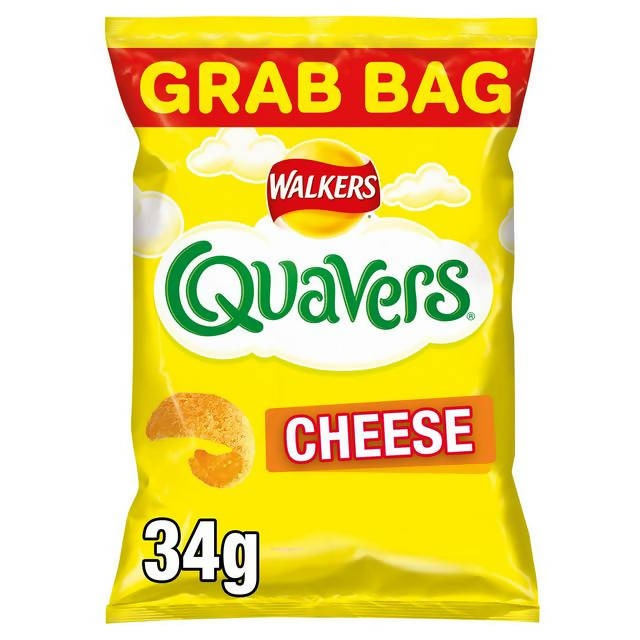 Walkers Quavers Cheese Crisp Snacks 34g