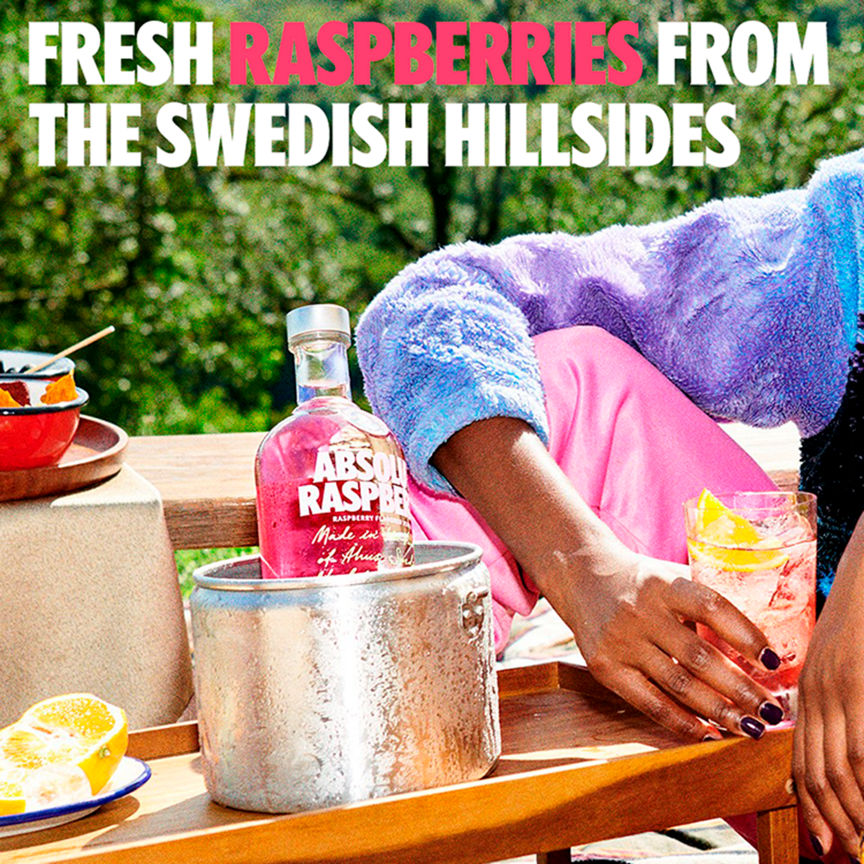 Absolut Raspberri Flavoured Swedish Vodka Liqueurs & Spirits ASDA   