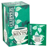 Clipper After Dinner Mints Organic Double Mint & Fennel Infusion Tea Bags Food Cupboard M&S   