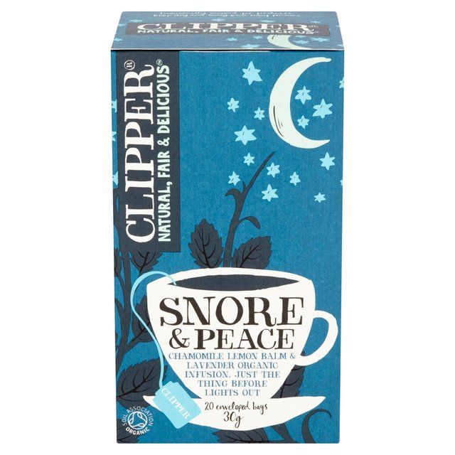 Clipper Snore & Peace Organic Chamomile, Lemon Balm & Lavender Tea Bags Food Cupboard M&S   