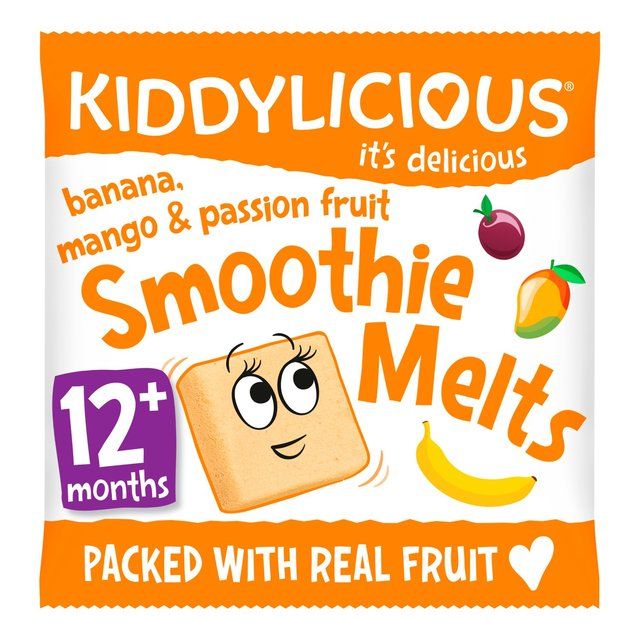 Kiddylicious Banana, Mango & Passionfruit Smoothie Melts, 12 mths+