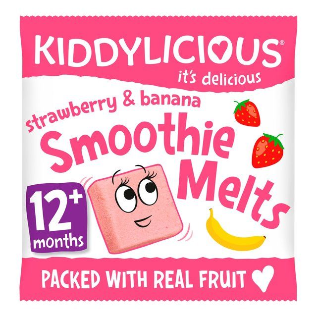 Kiddylicious Strawberry & Banana Smoothie Melts, 12 mths+ Baby Accessories & Cleaning M&S Default Title  