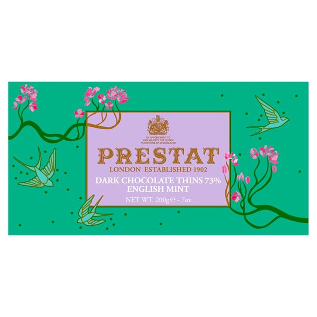 Prestat Dark Chocolate Zingy English Mint Thins Perfumes, Aftershaves & Gift Sets M&S   