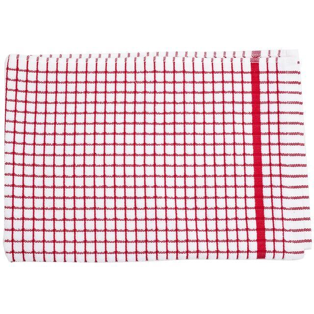 Poli-dri Cotton Tea Towel, Red 70cm