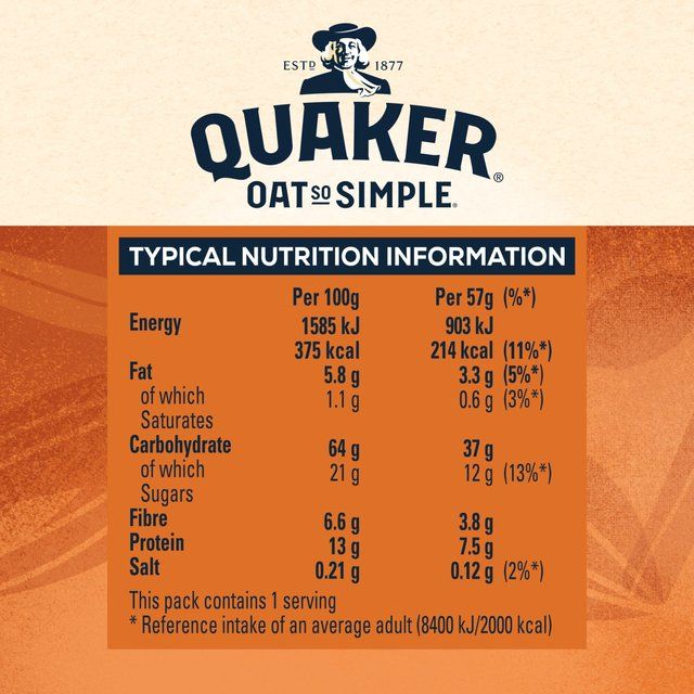 Quaker Oat So Simple Sweet Cinnamon Porridge Pot Cereals M&S   