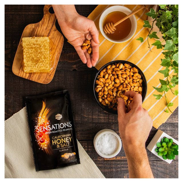 Sensations Californian Honey & Salt Roasted Sharing Peanuts Crisps, Nuts & Snacking Fruit M&S   