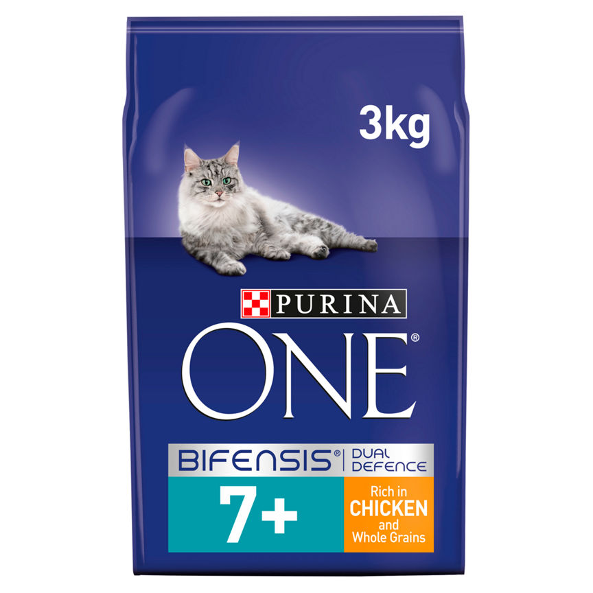 Purina ONE Senior 7+ Dry Cat Food with Chicken & Whole Grains