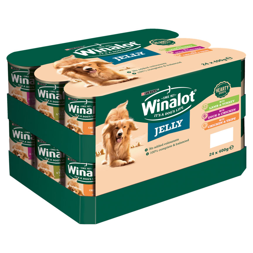 Winalot Hearty Duos Mixed in Jelly Wet Dog Food Can Dog Food & Accessories ASDA   