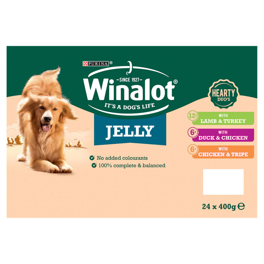 Winalot Hearty Duos Mixed in Jelly Wet Dog Food Can Dog Food & Accessories ASDA   