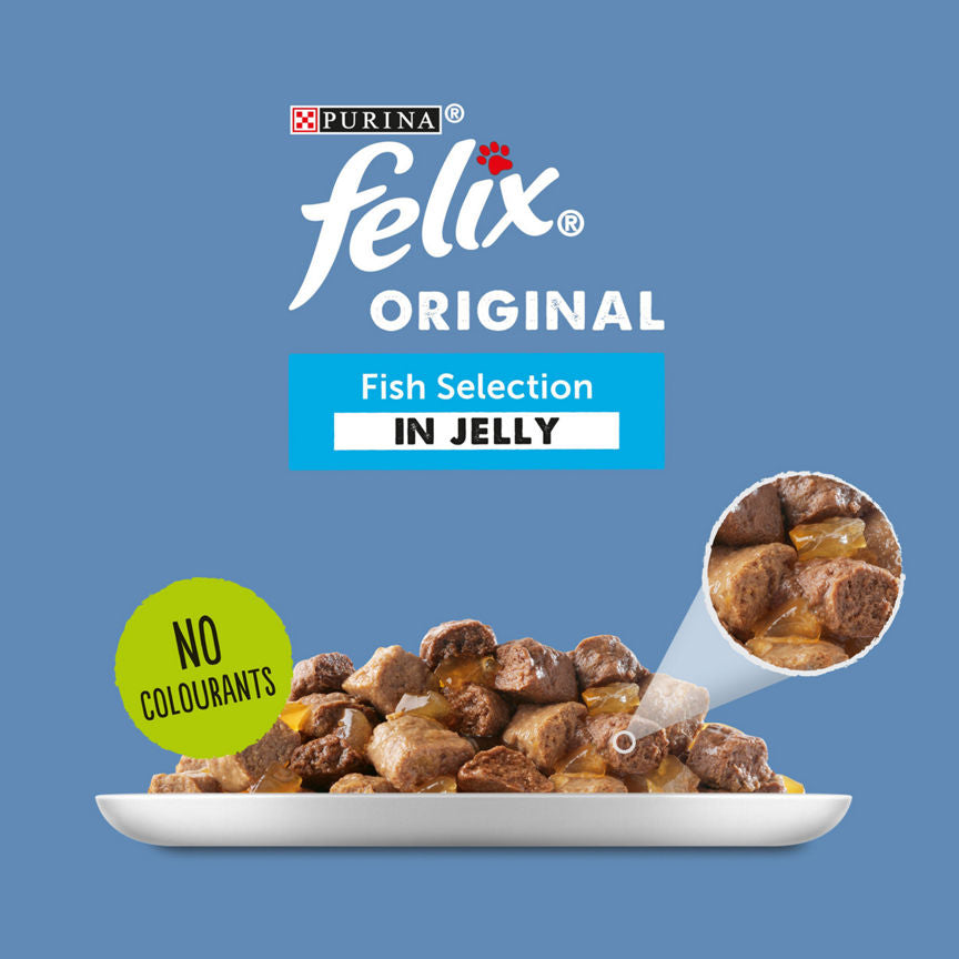 Felix Fish Selection in Jelly Cat Food Cat Food & Accessories ASDA   