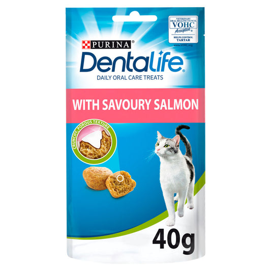 Dentalife Salmon Dental Cat Treats Cat Food & Accessories ASDA   