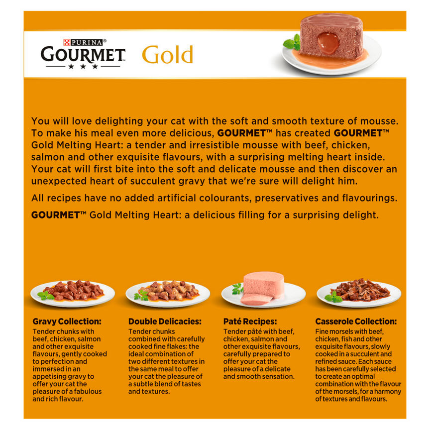 Gourmet Gold Cat Food Savoury Cake Meat and Fish Cat Food & Accessories ASDA   