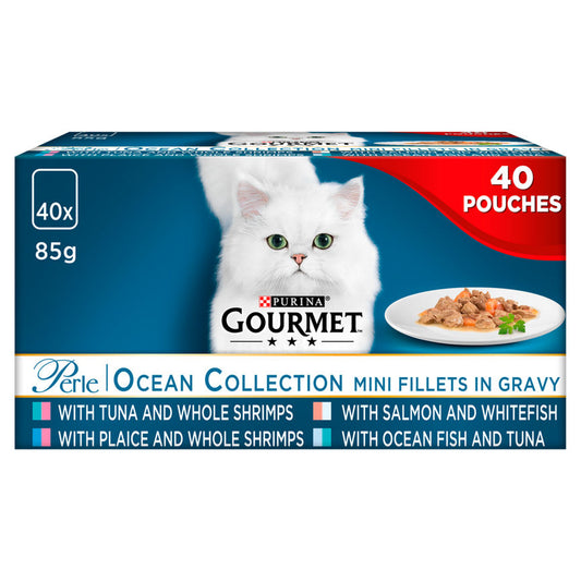 Gourmet Perle Cat Food Ocean Collection Cat Food & Accessories ASDA   