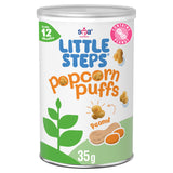 Little Steps Organic Peanut Popcorn Puffs 35g Baby Food ASDA   