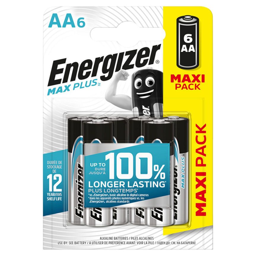 Energizer Max Plus Alkaline AA Batteries