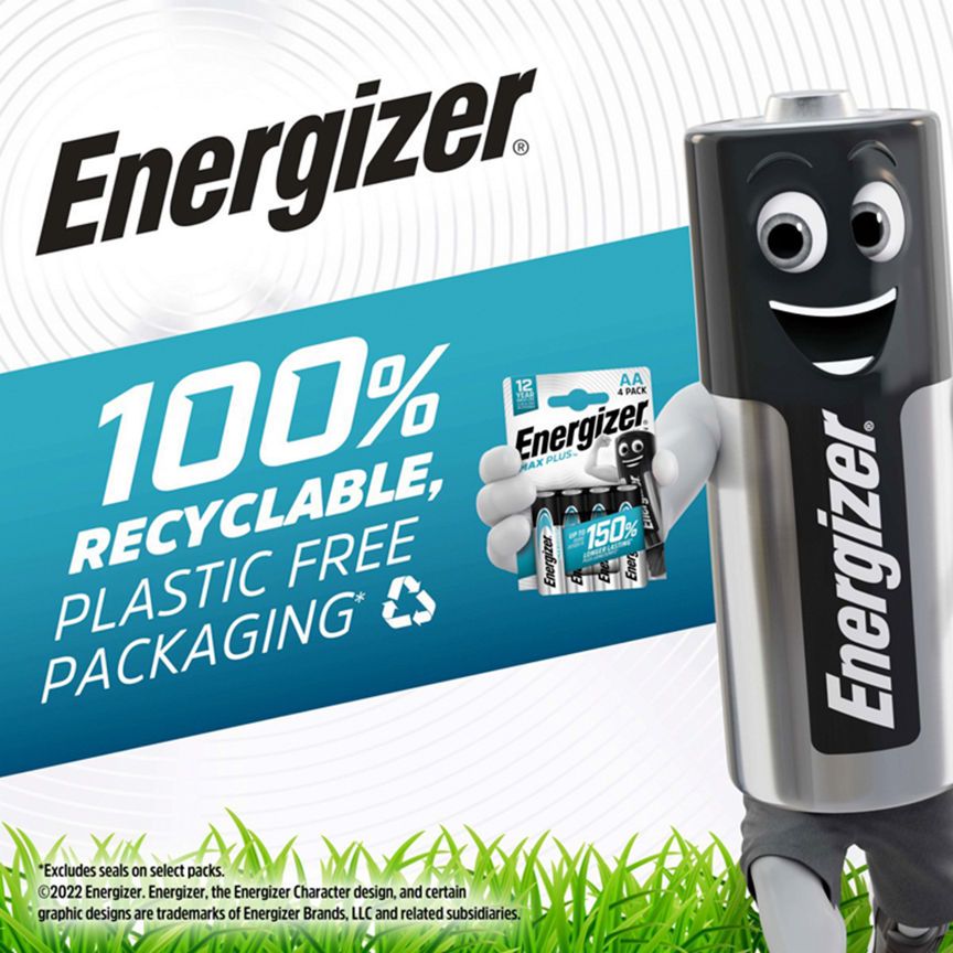 Energizer Max Plus AAA Batteries Alkaline 6 Pack