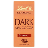 Lindt 51% Dark Cooking Chocolate Bar Food Cupboard M&S Default Title  