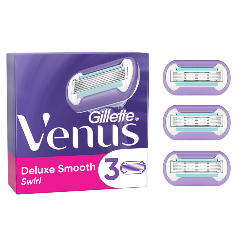 Venus Swirl Women's 5 Blade Razor Blades Refill Women's Toiletries ASDA   