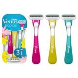 Venus Tropical 3 Blade Disposable Razors 3 Pack Women's Toiletries ASDA   