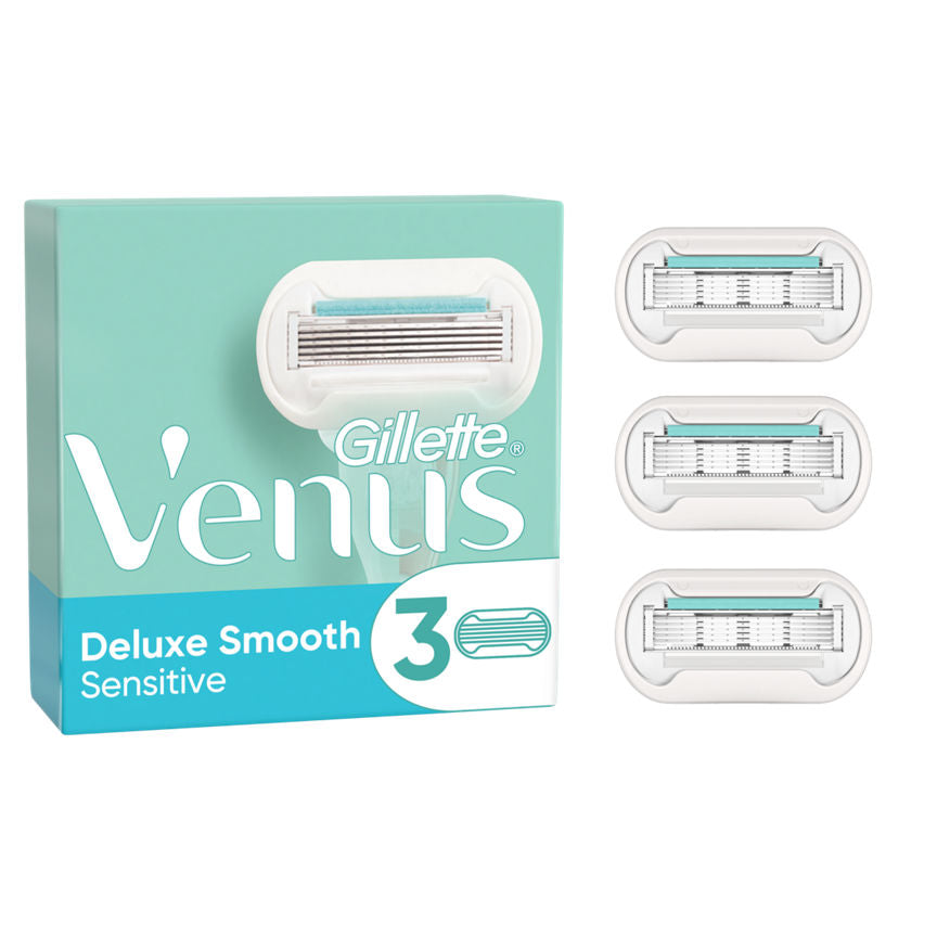 Venus Deluxe Smooth Sensitive Razor Blades Women's Toiletries ASDA   