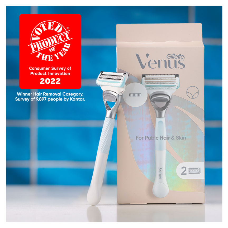 Venus For Pubic Hair & Skin Women's Razor - 1 Blade Women's Toiletries ASDA   