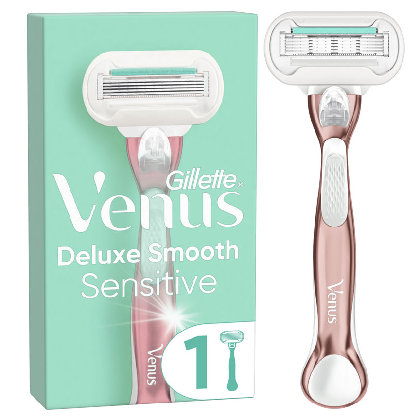 Venus Deluxe Smooth Sensitive RoseGold Razor - 1 Blade