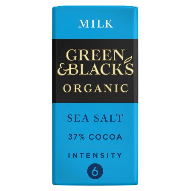 Green & Black's Organic Sea Salt Milk Chocolate Bar SERVICE M&S Default Title