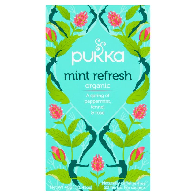 Pukka Organic Mint Refresh Tea Bags Food Cupboard M&S   